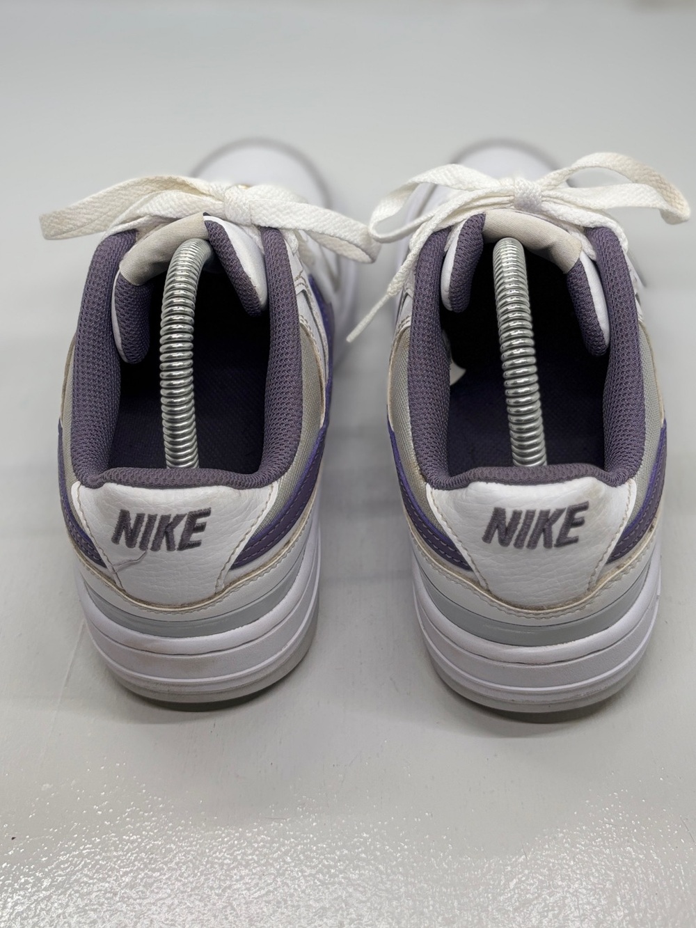 Nike Air Force 1 LV8 GS White Court Purple Sneakers Youth 8Y Women’s 9.5 - Picture 8 of 13